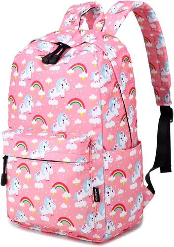 Vista 3 de Abshoo mochila ligera infantil de unicornio, bolsa para la escuela, bolsa para niñas