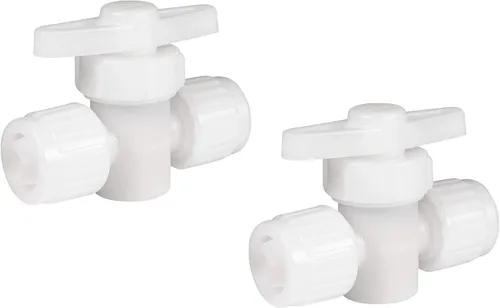 Vista 9 de RecPro Hardware de fontanería RV 06880 Válvula de parada de 2 vías tipo compresión de 1/2" Accesorio de cierre Accesorios