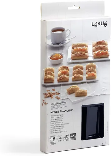 Vista 6 de Lékué - Molde financiero gourmet de 9 cavidades, color negro