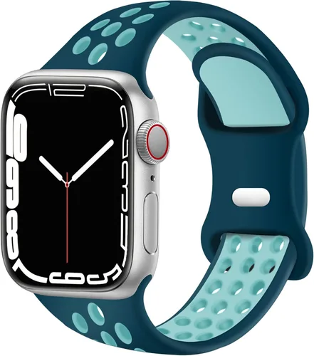 Vista 12 de Correas deportivas compatibles con correas de Apple Watch de 1.496 in 1.575 in 1.614 in 1.654 in 1.732 in 1.772 in 1.811 in 1.929 in, correa
