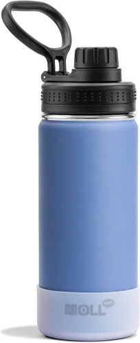 Vista 47 de Botella de agua de 12 oz para niños de acero inoxidable con aislamiento al vacío de boca ancha Botella de agua deportiva - Pequeña botella de agua