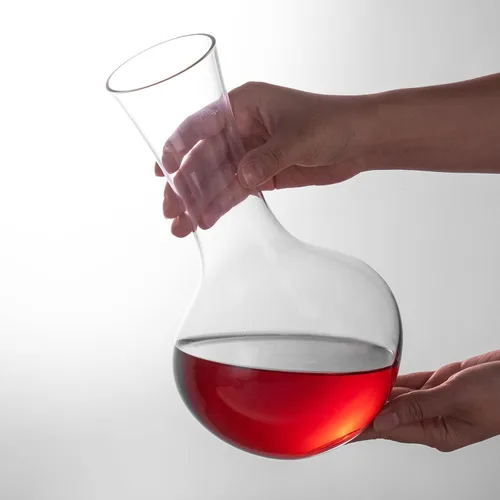 Vista 3 de KAMMAK Decantador, decantador de vino de cristal de 32.1 fl oz, jarra