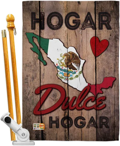 Vista 13 de Country Mexico Hogar Dulce Garden House - Juego de banderas de nacionalidad regional, nacionalidad internacional, mundo particular, área pequeña