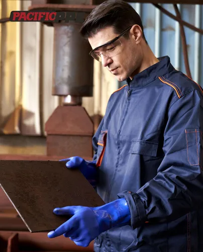 Vista 2 de PACIFIC PPE Paquete de 2 lentes de seguridad para hombres y mujeres, ANSI Z87 antivaho con lentes envolventes transparentes resistentes a