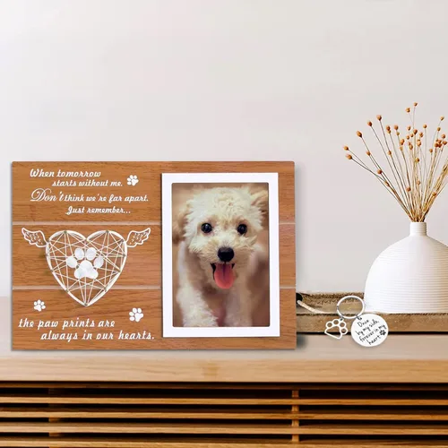 Vista 4 de Marco de fotos conmemorativo para mascotas, marco conmemorativo para mascotas, marco conmemorativo para mascotas, marco conmemorativo de pérdida
