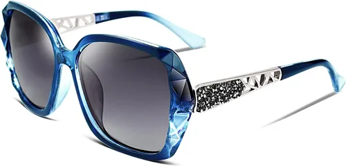 Vista 38 de FEISEDY - gafas de sol polarizadas para mujer, marco compuesto brillante B2289