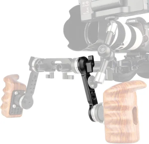 Vista 7 de NICEYRIG Brazo de extensión de roseta para ARRI estándar M6 montaje de rosca aplicable para el sistema de soporte de plataforma de hombro pesado