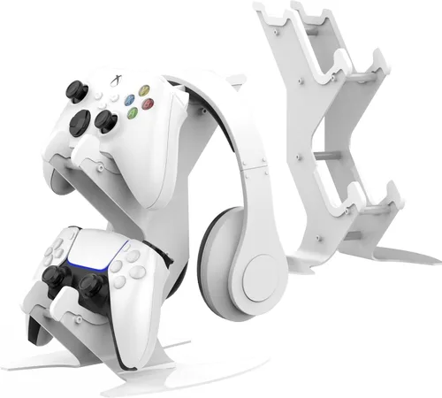 Vista 11 de DOYO Controller Stand Organizer for Desk, Universal Headphone Stand for Xbox PS5 PS4 Switch, Headset Holder & Desk Mounts, Gaming Desk Accessories