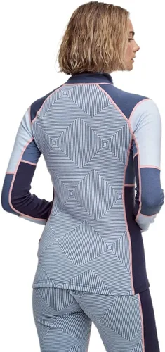 Vista 2 de Kari Traa Tora - Camiseta térmica de punto de manga larga con media cremallera para mujer, mezcla de lana merina, poliéster