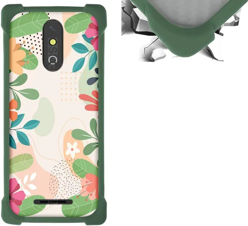 Vista 67 de jioeuinly Funda compatible con ZTE Blade X1 5G Phone Case PC Backplane + cubierta de silicona suave marco XSH