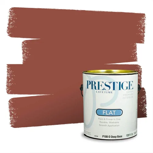 Vista 464 de Prestige Paints Pintura exterior e imprimación en uno, 1 galón, plano, coincidencia comparable de Valspar* Amber Rose*