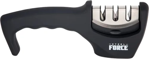 Vista 2 de Steel Force KS03 - Afilador de cuchillos 4 en 1 con guante resistente a cortes negro