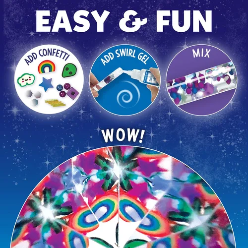 Vista 3 de Creativity for Kids Kit de caleidoscopio Magic Swirl - Haz tu propio caleidoscopio para niños, juguetes STEM (mayores de 6 años)