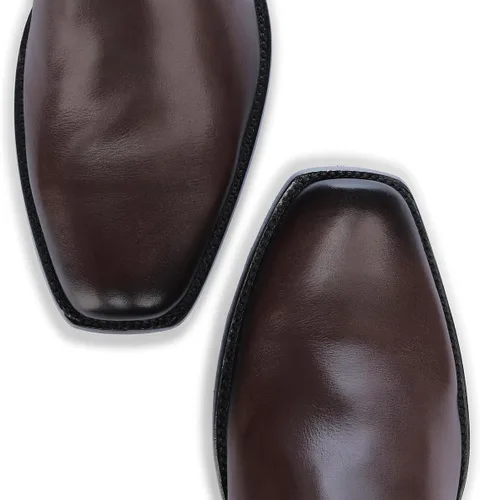 Vista 6 de Cuadra - Botas vaqueras para hombre en piel auténtica