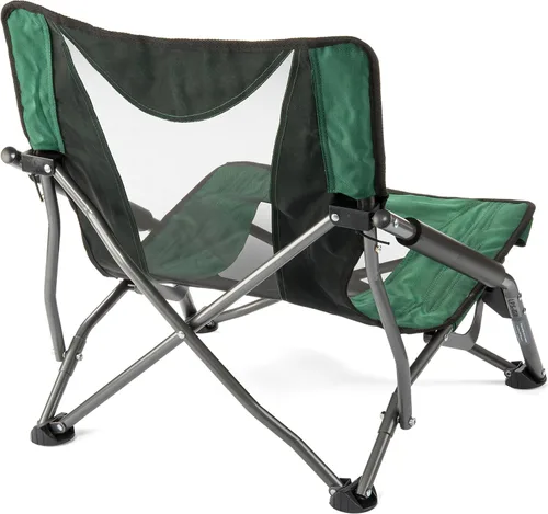 Vista 8 de Cascade Mountain Tech Silla de campamento plegable para camping, playa, picnic, barbacoas, eventos deportivos con bolsa de transporte