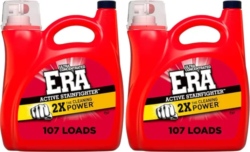 Vista 10 de Detergente líquido para ropa Era Oxibooster, 154 onzas líquidas, 87 cargas