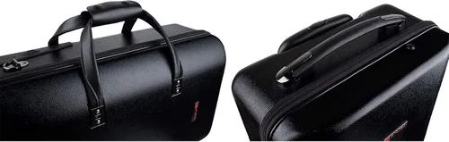 Vista 7 de Protec Micro ZIP - Estuche triple para trompeta con ruedas, color negro, modelo BLT301T