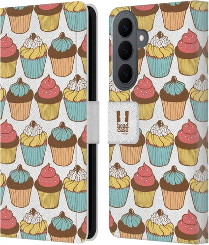 Vista 161 de Head Case Designs Assortment Cupcakes Happiness Leather Wallet Case Compatible with Samsung Galaxy A07 4G Surtido
