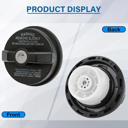 Vista 5 de Tapa de gas con bloqueo, tapa de combustible con llave compatible con Toyota 4Runner Tacoma Tundra Acura Honda CRV Infiniti Nissan Buick Cadillac