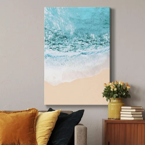 Vista 3 de Lienzo decorativo para pared, lienzo decorativo para pared, estilo moderno, contemporáneo, rústico y romántico, listo para colgar, una foto por