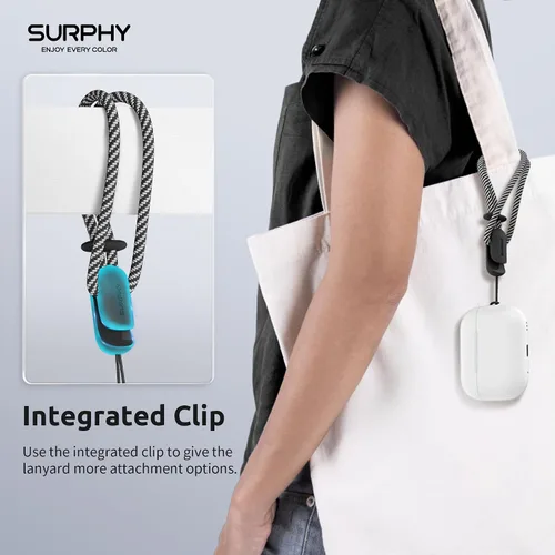 Vista 3 de SURPHY Paquete de 2 cordones de teléfono para funda de teléfono celular, correa de muñeca de teléfono para funda, correa de teléfono celular