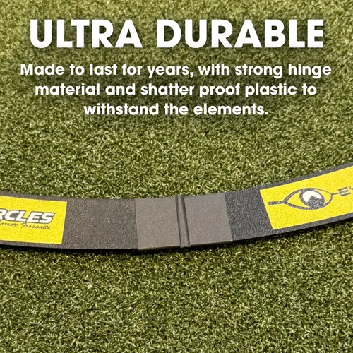 Vista 7 de EyeLine Golf Target Circle as Training Aid – Ideal for Chipping and Pitching – Super Thin with Foldable Configurations. Bright Color Markings Easy