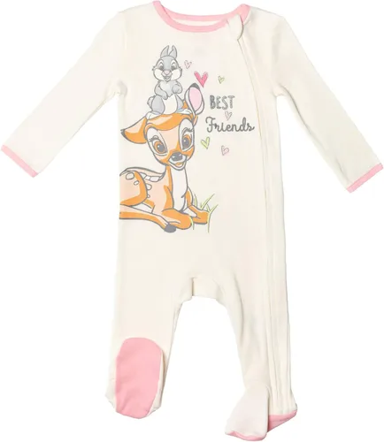 Vista 5 de Disney Classics Aristocats 101 Dálmatas Bambi, paquete de 3 mamelucos con pies Sleep N' Play