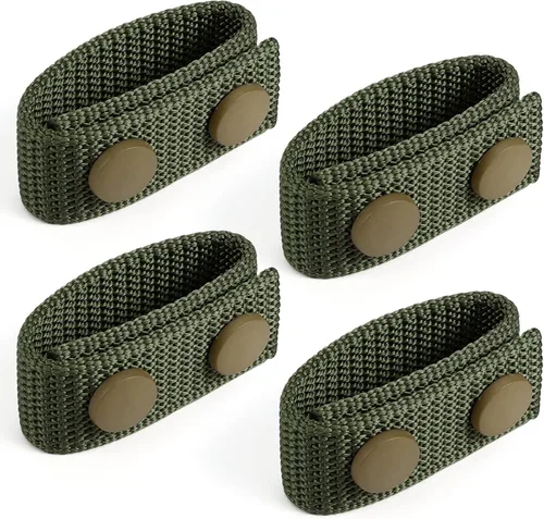 Vista 7 de FRTKK Cinturón de servicio con broches dobles para cinturón de 2¼ pulgadas de ancho, cinturón táctico de seguridad, accesorios de equipo militar