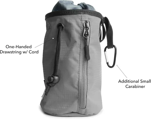 Vista 3 de Bolsa de tiza para escalada en roca Bolsa de tiza Bouldering para equipo de escalada en roca Disco Golf Chalk Bag Disc Golf Bolsas de tiza