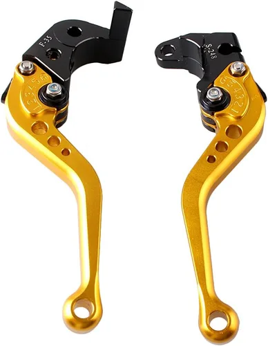 Vista 7 de Palancas de cluth de freno cortas para Suzuki 2004 2005 GSXR GSX-R 600 750 K4 04 05, Dorado