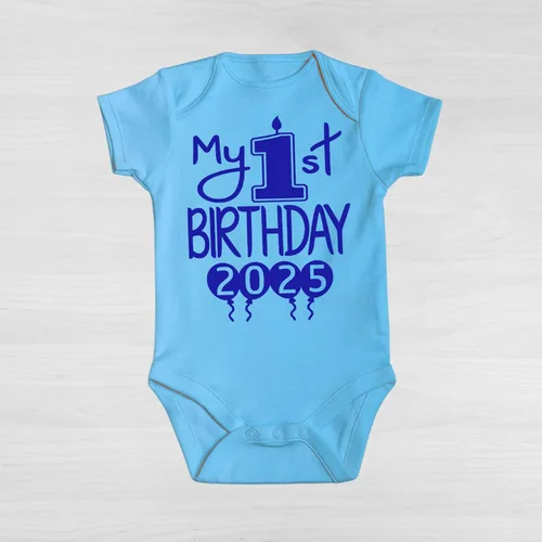 Vista 6 de Reaxion Traje de cuerpo entero hecho a mano para bebé niño y niña, mi primer cumpleaños 2024