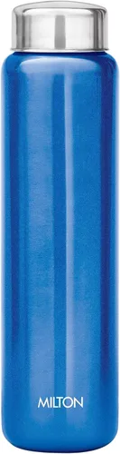 Vista 8 de MILTON Aqua - Botella de agua de acero inoxidable 1000, 32.1 fl oz, plateado, a prueba de fugas, botella de oficina, botella de gimnasio, hogar Plata