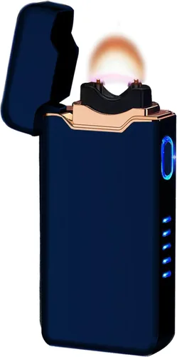 Vista 18 de SKRFIRE Encendedor eléctrico resistente al viento recargable – Diseño de arco de plasma, carga USB, linterna multimodo e indicador de batería