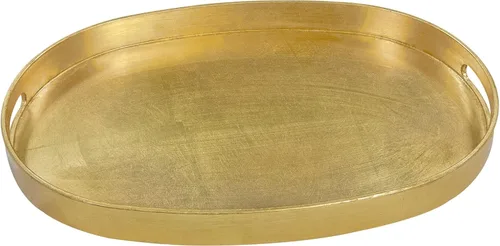 Vista 10 de MAONAME Bandeja Decorativa Dorada con Asas, Bandeja de Servir de Papel Aluminio para Otomana, Bandejas de Café Rectangulares para Sala de Estar