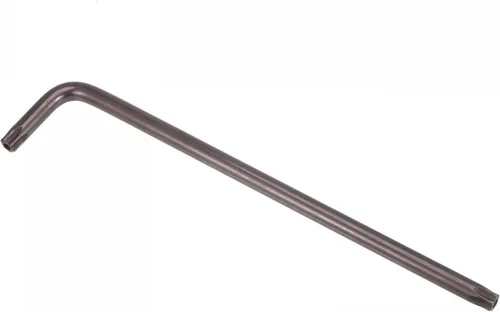 Vista 9 de uxcell T30 Anti Tamper Proof Torx Star Key Bit Llave, forma de L 6.5 pulgadas brazo largo, acero S2
