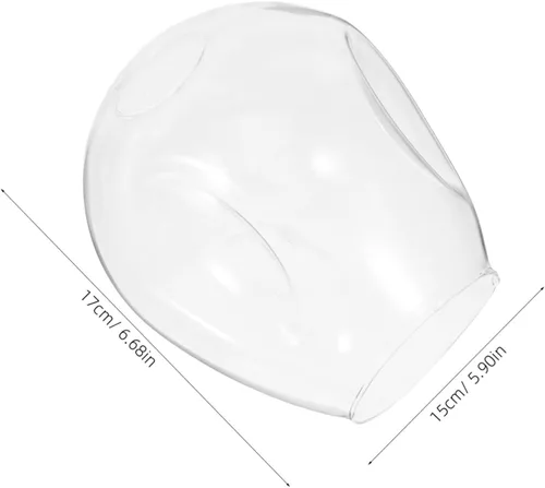 Vista 2 de Housoutil Pantalla de cristal transparente, pantalla de cubierta de luz, cubierta de lámpara de globo de burbujas, reemplazo de globo de lámpara