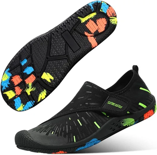 Vista 2 de Kivors Zapatos de agua, calcetines de piel descalza, zapatos de natación para hombres y mujeres, zapatos deportivos acuáticos de secado rápido