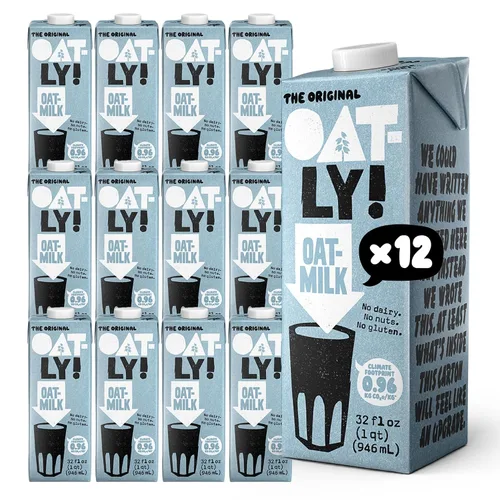 Vista 11 de Oatly Barista Edition - Leche de avena hecha para café, sin lácteos, a base de plantas, leche estable que hace la espuma perfecta