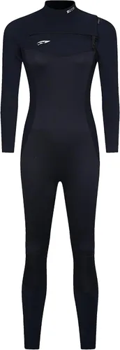 Vista 2 de Trajes de neopreno para hombres y mujeres, traje húmedo con cremallera en el pecho para agua fría, guante de cuerpo completo de 0.036 pulgadas