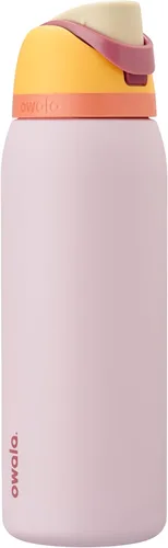 Vista 20 de Owala FreeSip - Acero inoxidable - 32 oz - Morado/Azul (pistas de esquí de los años 80)