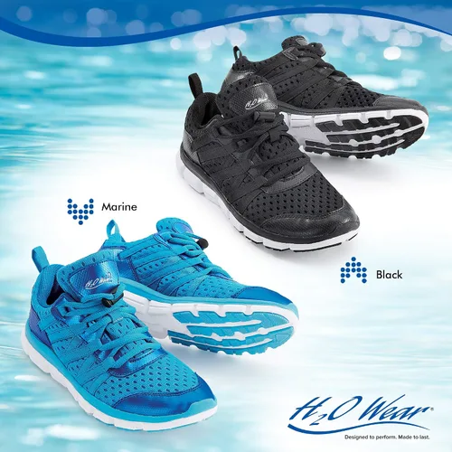 Vista 7 de Aqua Vibe Womens Water Aerobics ShoeWater Sneaker Black