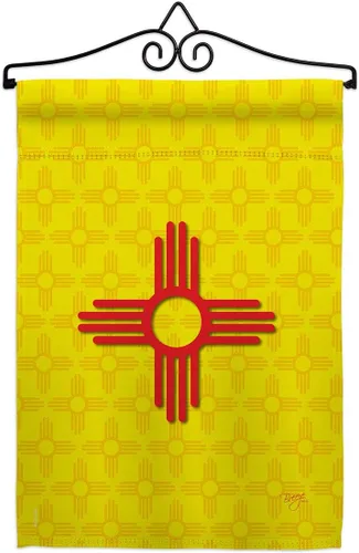 Vista 10 de Bandera de jardín de Estados Nuevo México Regional Estados Unidos Territorios Americanos República País Particular Área Pequeña Decorativa Patio
