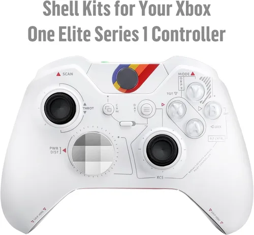 Vista 7 de VANPARK Customized Replacement Housing Shell Set, Full Set Front Case Cover and Backplate for Xbox One Elite 1st Version Wireless Controller