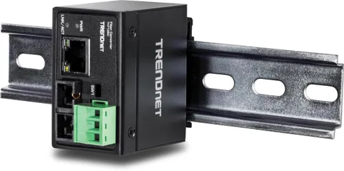 Vista 8 de TRENDnet Hardened Industrial 100Base-FX Convertidor de fibra SC multimodo (1.2 mi, 1.2 millas), carcasa clasificada IP40, TI-F10SC, negro