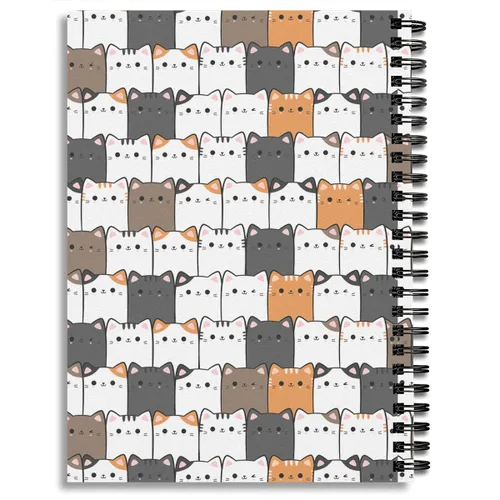Vista 2 de GOLEEX Cats Lover Blank Spiral Notebook Journal Notebooks Ruled Weekly Daily Monthly Planner Organizer Lined Note Taking Notepad Composition For Pet