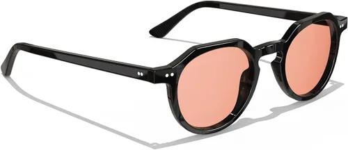 Vista 8 de Goiteia Rose Migraine Glasses for Fluorescent, Rounded Square Acetate Frame Tortoise Frame