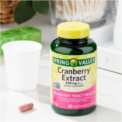 Vista 2 de Spring Valley Extracto de arándano 500 mg - 60 cápsulas vegetarianas + adhesivo STS.