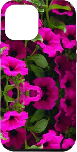 Vista 25 de iPhone 16 Purple Petunia Floral Cool Garden Plant Flower Gardener Gift Case