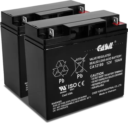 Vista 13 de Casil Batería de repuesto de 12 V y 12 Ah compatible con Go-Go Mobility Elite Traveller SC40E SC44E, paquete de 2