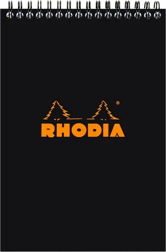 Vista 15 de Rhodia Bloc de notas encuadernado con alambre, A4, punto - negro (185039C)
